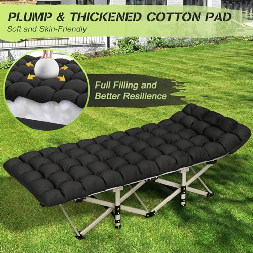 Suteck Folding Camping Cot Bed With Soft Pad - Image 4