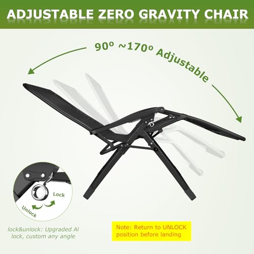 Suteck Zero Gravity Reclining Camping Lounge Chair - Image 5