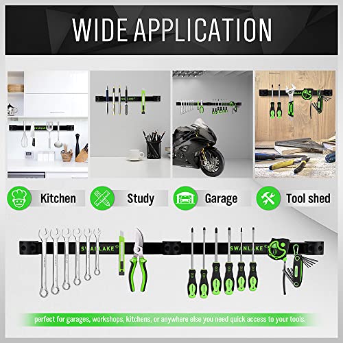 SWANLAKE GARDEN TOOLS Magnetic Tool Holder Strip, 12" (4PCS) - Image 5