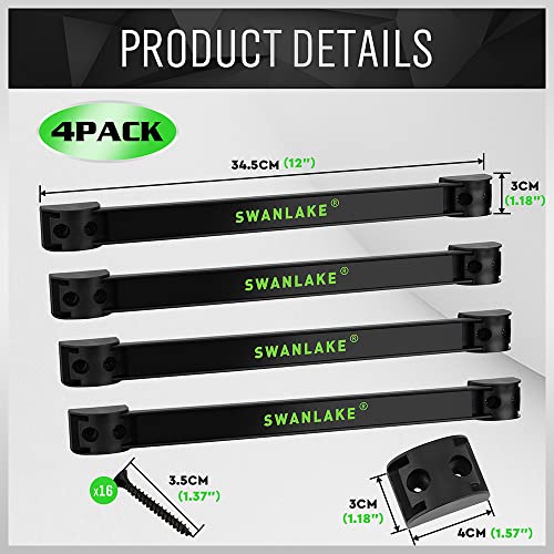 SWANLAKE GARDEN TOOLS Magnetic Tool Holder Strip, 12" (4PCS) - Image 2