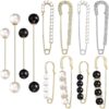 REDANHA Sweater Shawl Clips Faux Crystal Brooch