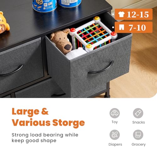 Sweetcrispy Dresser For Bedroom With 5 Drawers - Image 4