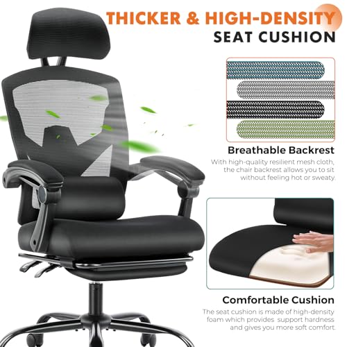 Sweetcrispy Ergonomic High-Back Mesh Office Chair - Image 3