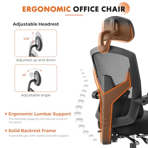 Sweetcrispy Ergonomic High-Back Mesh Office Chair - Image 4