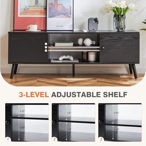 Sweetcrispy Modern TV Stand For 55-60 Inch TV - Image 2