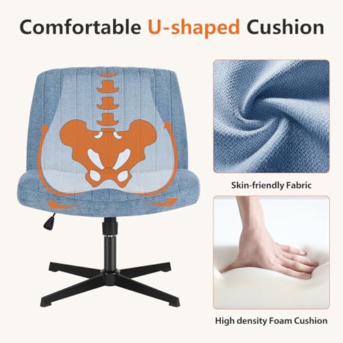 Sweetcrispy Sweetcrispy Armless Cross Legged Office Chair - Image 4