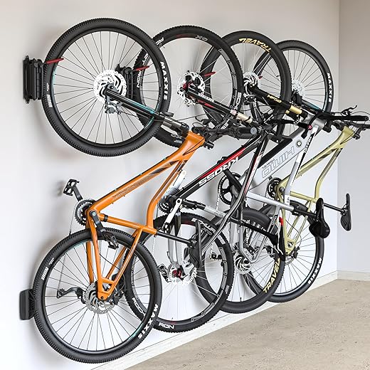 monTEK Swivel Bike Wall Mount, Space-Saving Rack