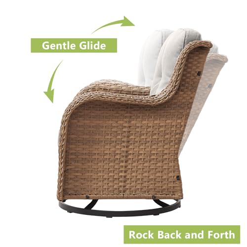 Swivel Chairs Set - 5 Piece Outdoor Conversation - Image 4