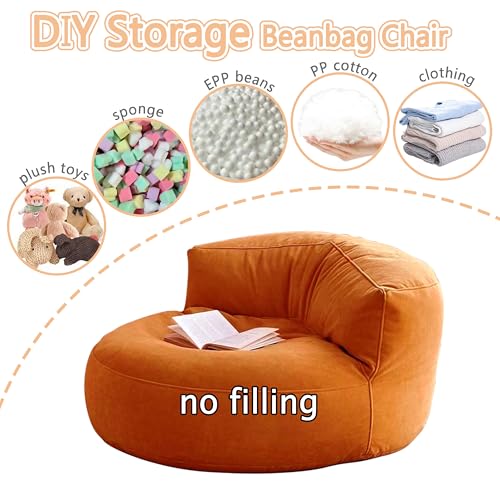 SXBCyan Chenille Bean Bag Cover Washable - Image 5