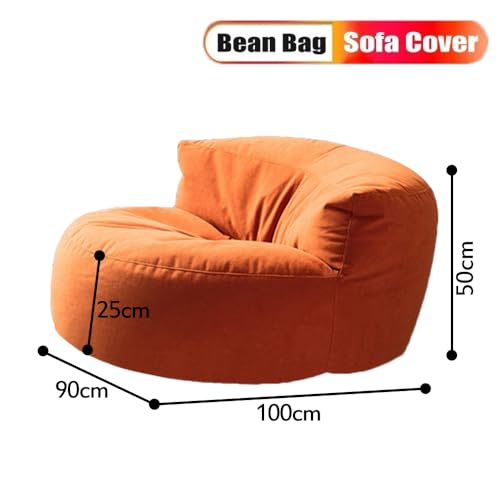 SXBCyan Chenille Bean Bag Cover Washable - Image 2