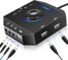 PHOINIKAS T10 External Sound Card, USB Audio Adapter