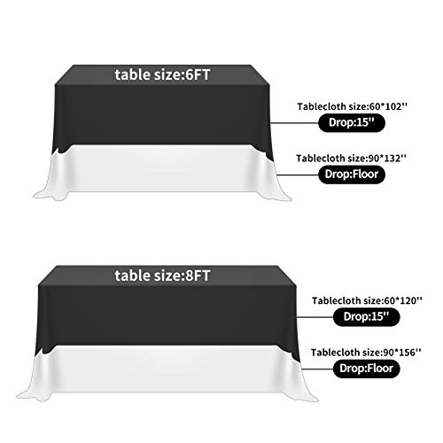 Tablecloth 60x102 Inch Washable Polyester - Image 3