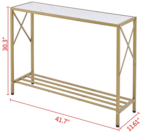 Tajsoon Entryway Console Table With Shelves - Image 3