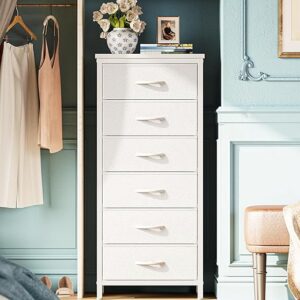 Huuger Tall 6 Drawer Fabric Dresser
