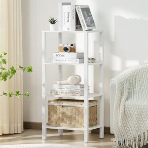 YUFAM Tall Wooden Bookshelf With Storage