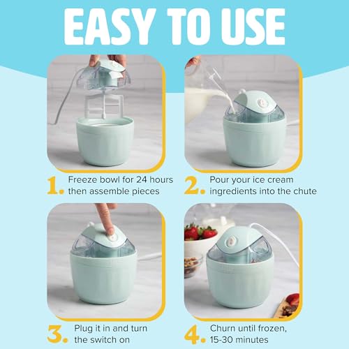 Tasty Mini Ice Cream Maker, Aqua - Image 4