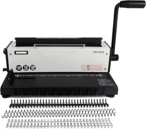 RAYSON TD1202 Binding Machine, 3:1 Pitch Wire Binder
