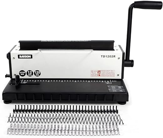 RAYSON TD1202R Binding Machine, 3:1 Pitch Wire
