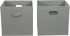 Household Essentials Teafog Open Storage Bins, 2 Pack