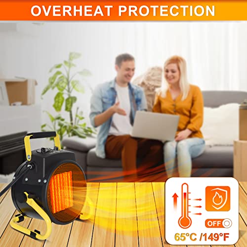 tectake Portable Electric Patio Heater With Thermostat - Image 3