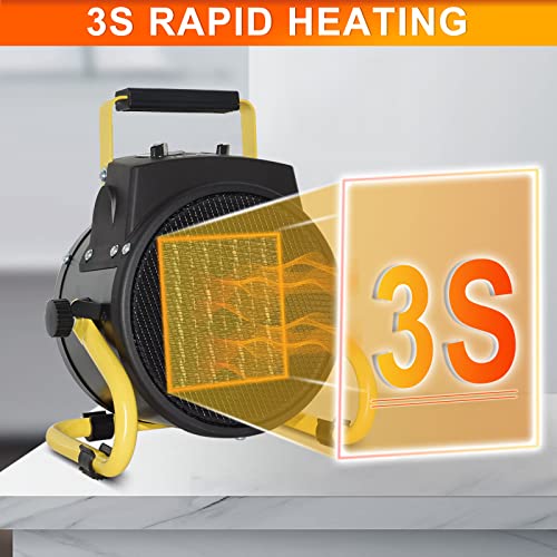 tectake Portable Electric Patio Heater With Thermostat - Image 5