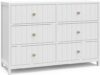 Graco Teddi 6 Drawer Double Dresser, White