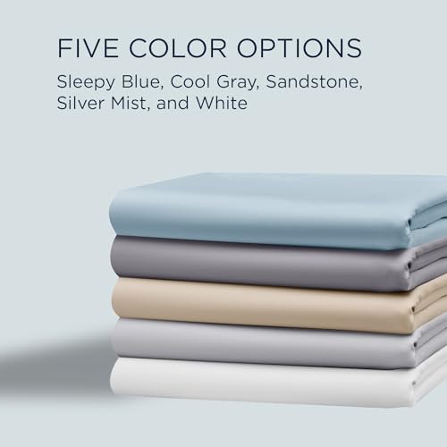 Tempur-Pedic Luxe Egyptian Cotton Sheet Set - Sleepy Blue - Image 3