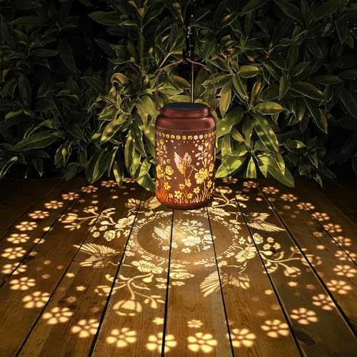 Tepaken Hummingbird Solar Lanterns Outdoor Decor - Image 4
