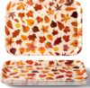 Sliner Thanksgiving Melamine Fall Leaves Platter