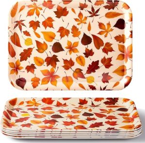 Sliner Thanksgiving Melamine Fall Leaves Platter