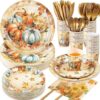 Ziliny Thanksgiving Party Decoration Tableware Set