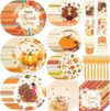 Generic Thanksgiving Tableware Kit Disposable Supplies