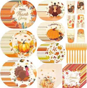 Generic Thanksgiving Tableware Kit Disposable Supplies