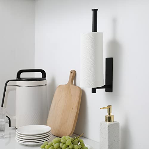 theaoo Under Cabinet Matte Black Paper Towel Holder - Image 3
