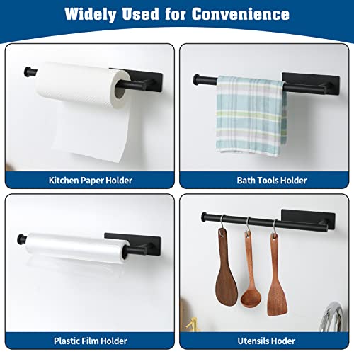 theaoo Under Cabinet Matte Black Paper Towel Holder - Image 5