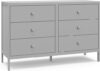 Graco Theo 6 Drawer Dresser (Pebble Gray)