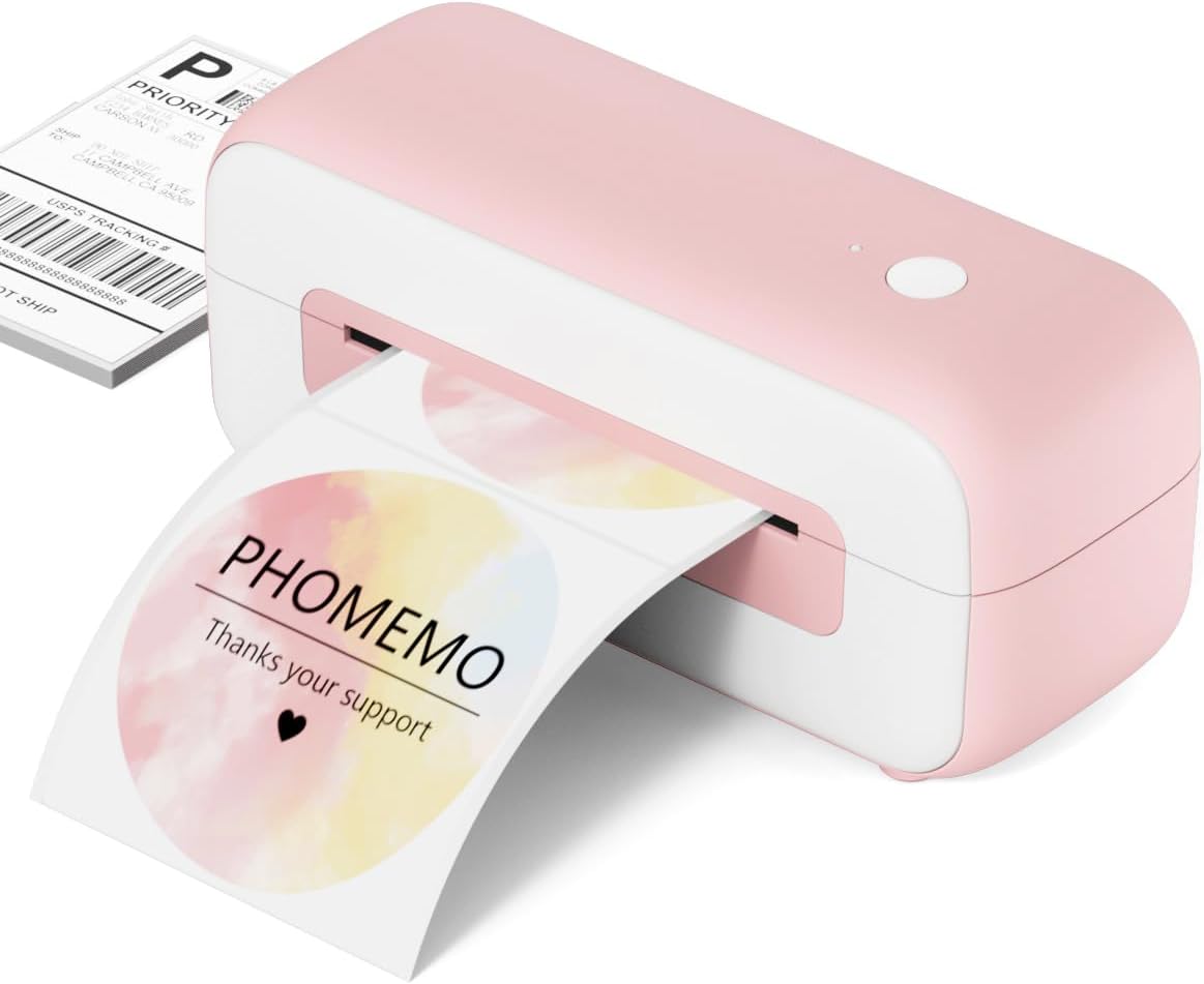 Phomemo Thermal Shipping Label Printer, 4x6 Desktop