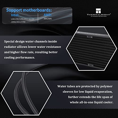 Thermalright Frozen Prism 240 Black ARGB AIO Cooler - Image 3