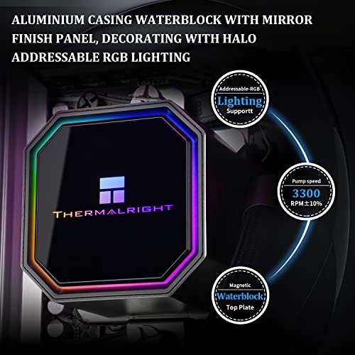 Thermalright Frozen Prism 240 Black ARGB Liquid Cooler - Image 4