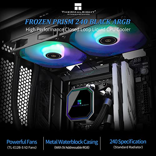 Thermalright Frozen Prism 240 Black ARGB Liquid Cooler - Image 2