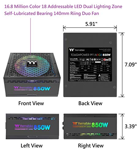 Thermaltake Toughpower PF1 ARGB 850W Modular PS-TPD-0850F3FAPU-1 - Image 3