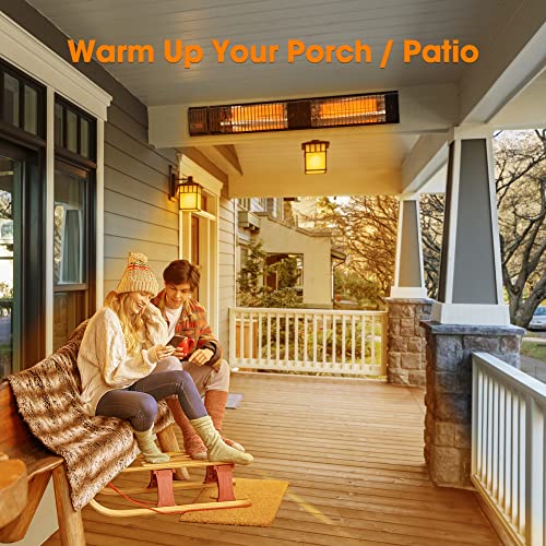 thermomate Infrared Electric Patio Heater, 3000W Carbon Fiber - Image 4