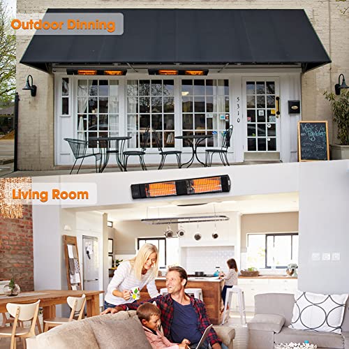 thermomate Infrared Electric Patio Heater, 3000W Carbon Fiber - Image 5