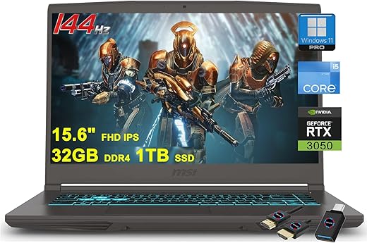 msi Thin 15 Gaming Laptop | 15.6" FHD