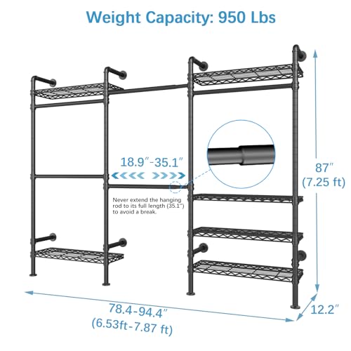 Timate F3 Heavy Duty Expandable Clothes Rack - Image 5