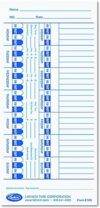 Lathem Time Cards For Electronic Side-Print Clocks