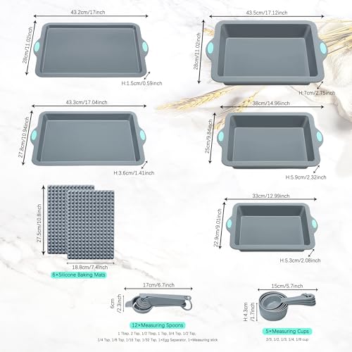 To encounter 28-Piece Silicone Baking Sheet Set - Image 2