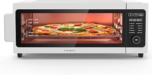 FABULETTA Toaster Oven Air Fryer Combo - 10-in-1 Convection Oven 1800W