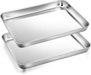 Joyfair Toaster Oven Baking Pan Set, Stainless Steel