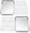 P&P CHEF Toaster Oven Pan And Rack Set